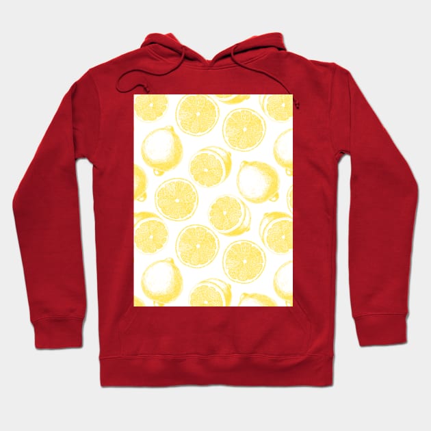 Hand drawn lemon pattern Hoodie by katerinamk